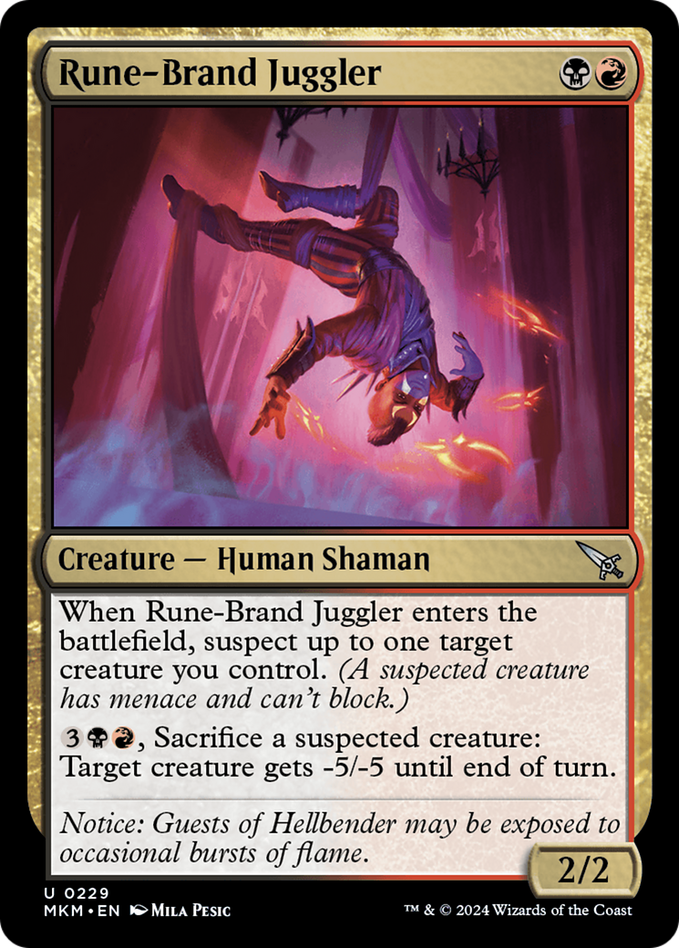 Magic: The Gathering - Rune-Brand Juggler Foil - Murders at Karlov Manor