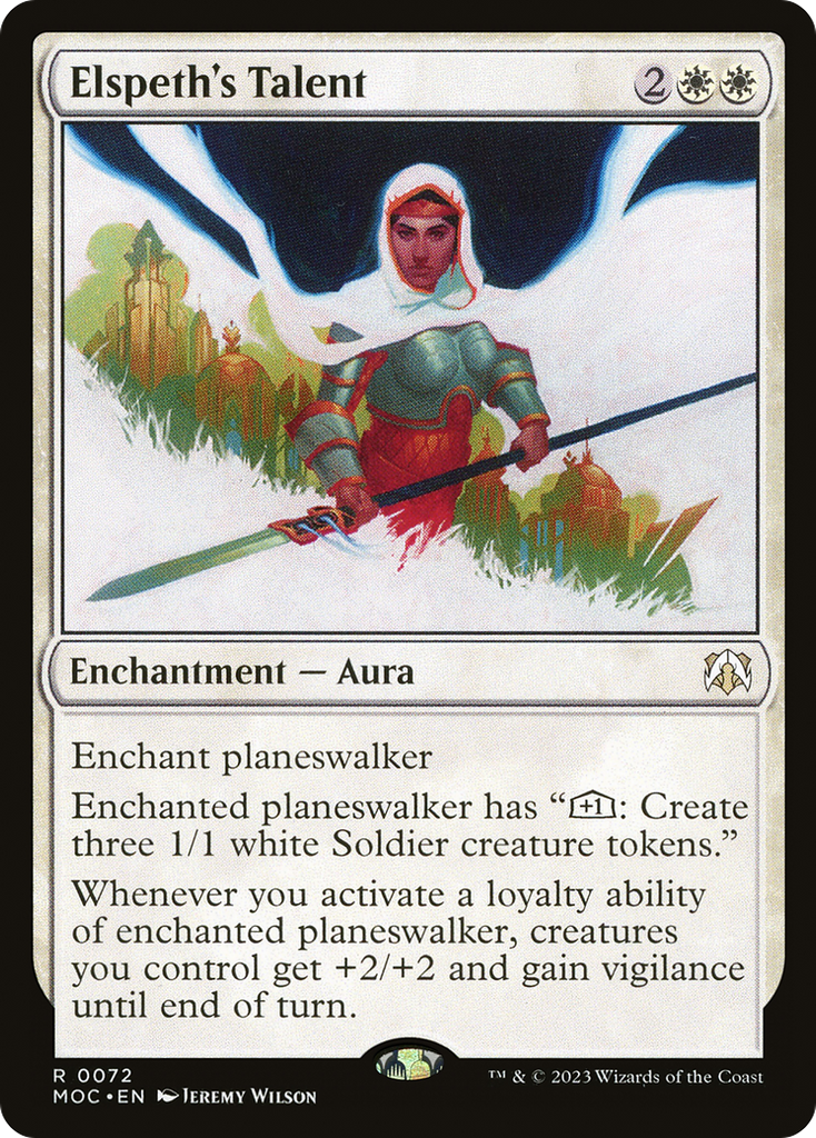 Magic: The Gathering - Elspeth's Talent Foil - March of the Machine Commander