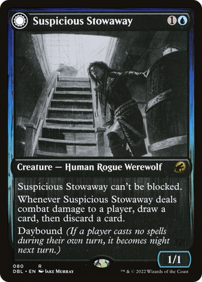 Magic: The Gathering - Suspicious Stowaway // Seafaring Werewolf - Innistrad: Double Feature