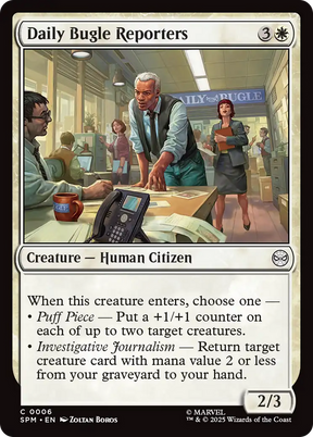 Magic: The Gathering - Daily Bugle Reporters - Marvel's Spider-Man
