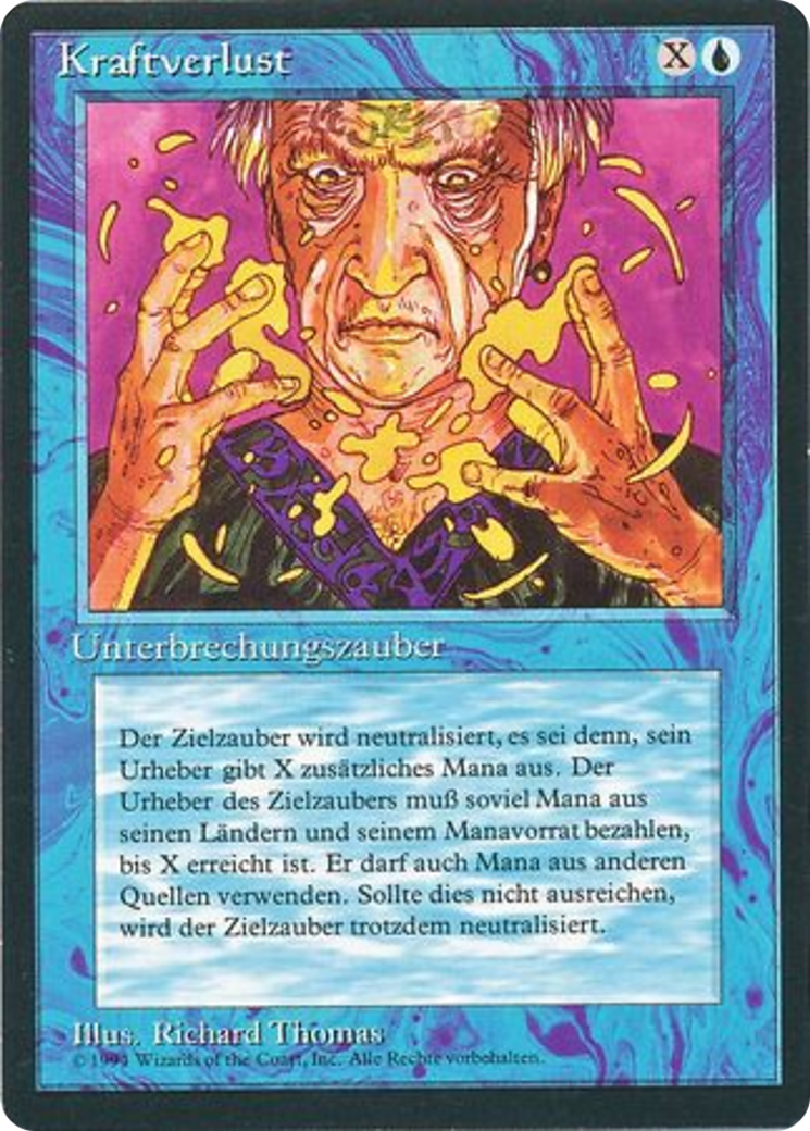 Magic: The Gathering - Kraftverlust - Foreign Black Border