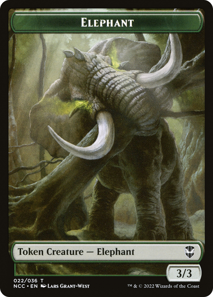 Magic: The Gathering - Elephant Token - New Capenna Commander Tokens