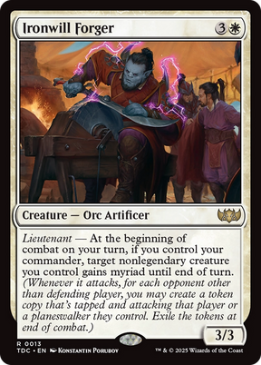Magic: The Gathering - Ironwill Forger - Tarkir: Dragonstorm Commander