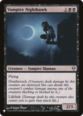 Magic: The Gathering - Vampire Nighthawk - The List