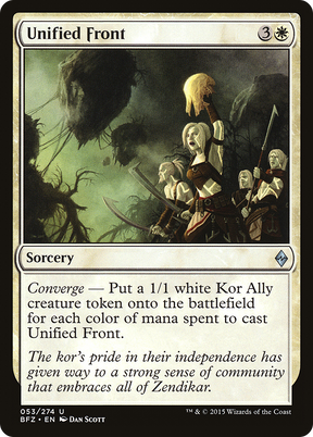 Magic: The Gathering - Unified Front Foil - Battle for Zendikar