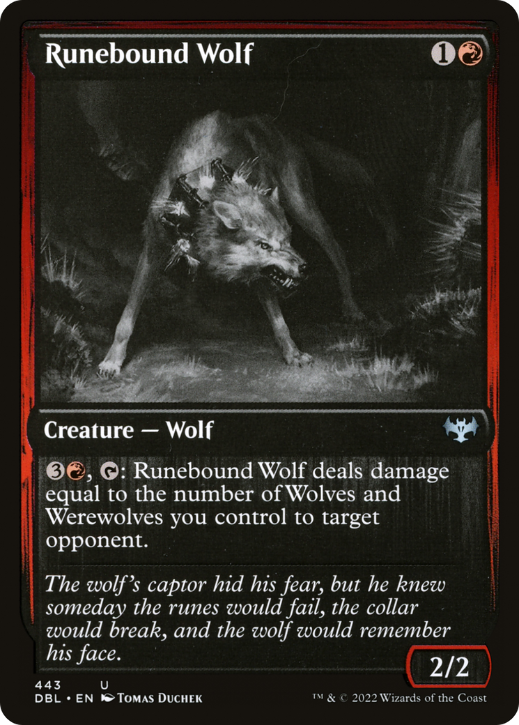 Magic: The Gathering - Runebound Wolf - Innistrad: Double Feature