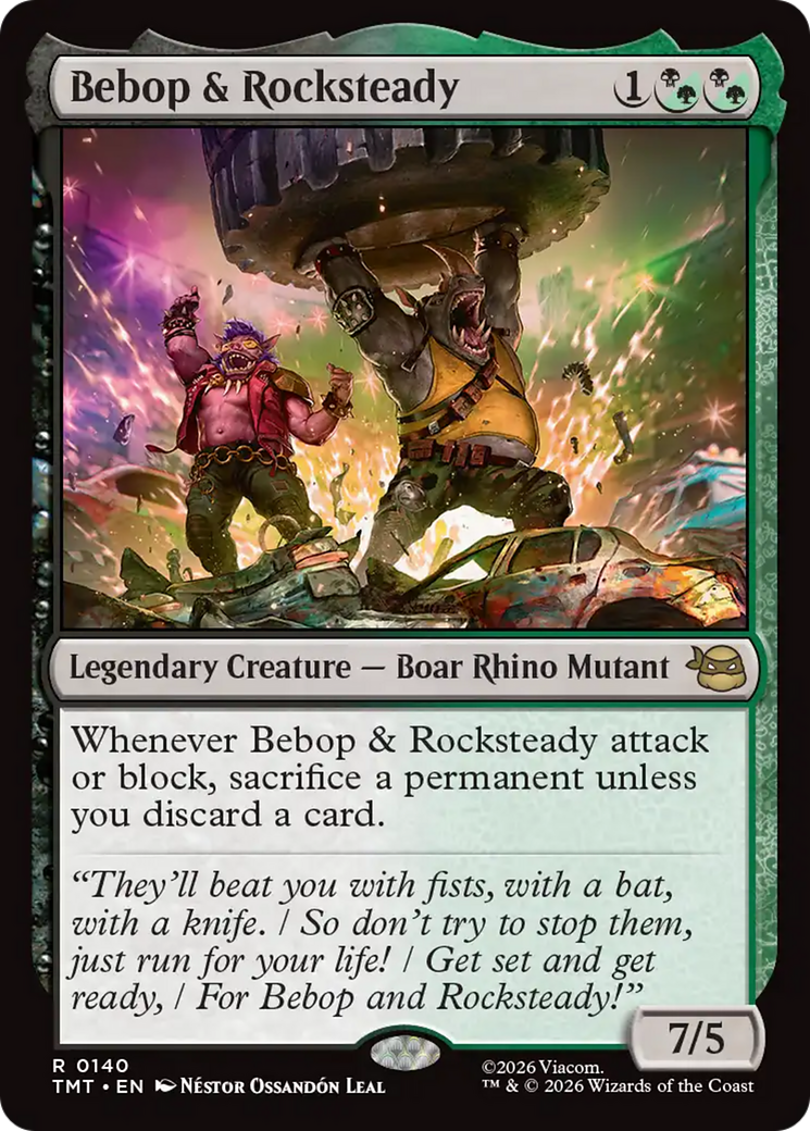 Magic: The Gathering - Bebop & Rocksteady Foil - Teenage Mutant Ninja Turtles