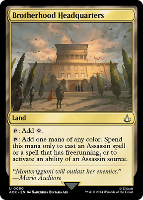 Magic: The Gathering - Brotherhood Headquarters Foil - Assassin's Creed
