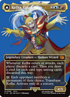 Magic: The Gathering - Kefka, Court Mage // Kefka, Ruler of Ruin Foil - Final Fantasy