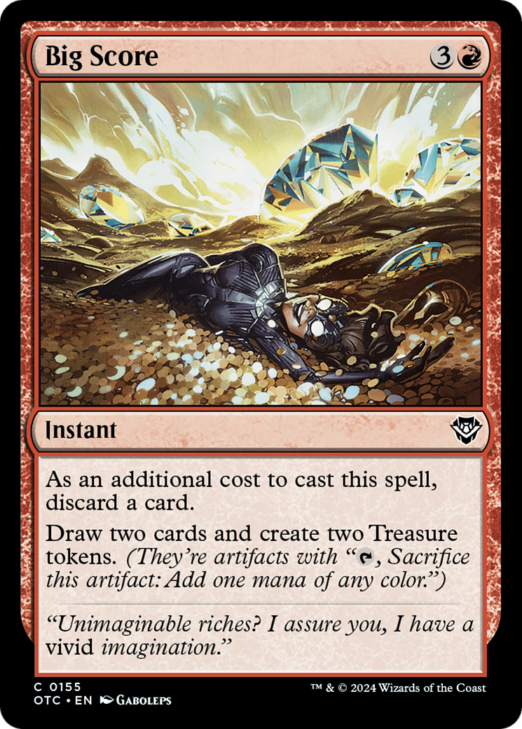 Magic: The Gathering - Big Score - Outlaws of Thunder Junction Commander