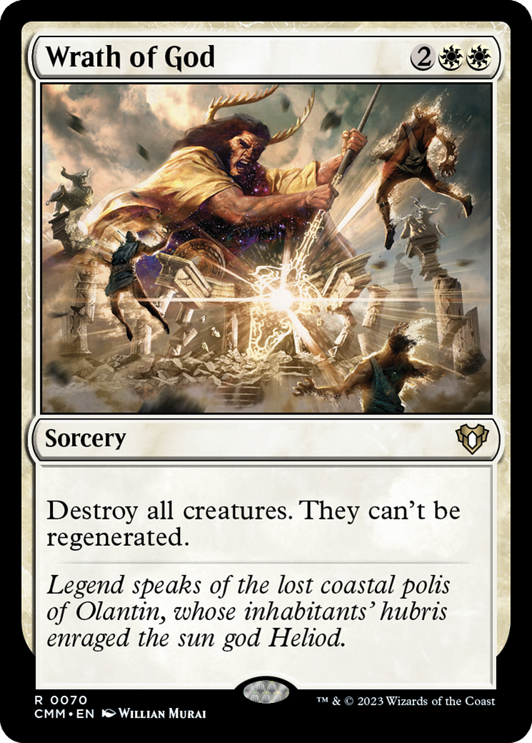 Magic: The Gathering - Wrath of God Foil - Commander Masters
