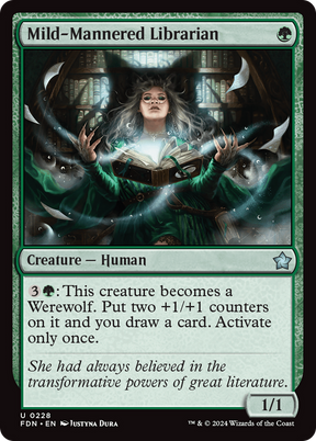 Magic: The Gathering - Mild-Mannered Librarian Foil - Foundations