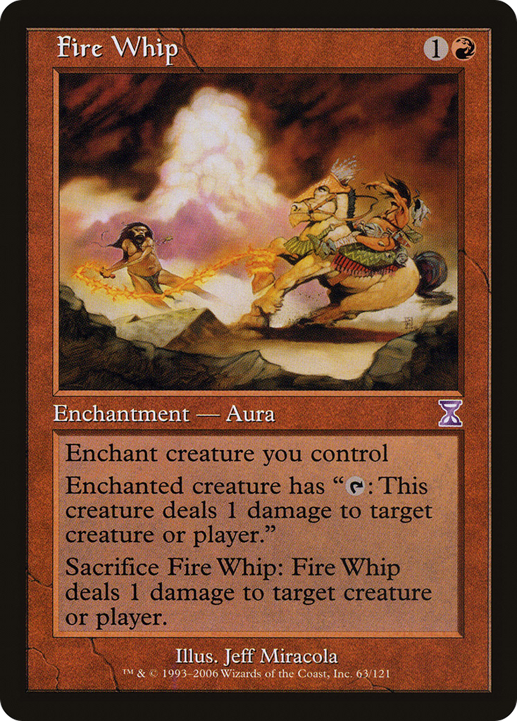 Magic: The Gathering - Fire Whip - Time Spiral Timeshifted