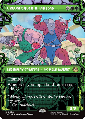 Magic: The Gathering - Groundchuck & Dirtbag Foil - Teenage Mutant Ninja Turtles