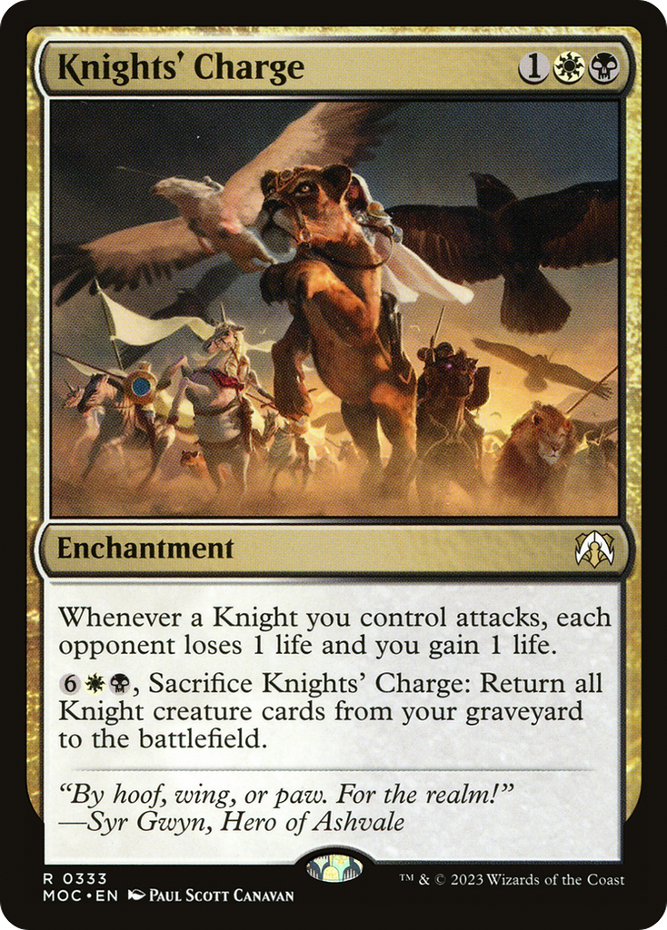 Magic: The Gathering - Knights' Charge - March of the Machine Commander