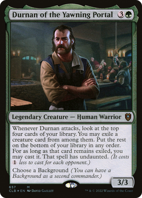 Magic: The Gathering - Durnan of the Yawning Portal Foil - Commander Legends: Battle for Baldur's Gate