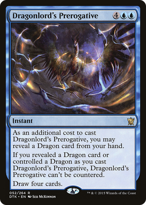 Magic: The Gathering - Dragonlord's Prerogative Foil - Dragons of Tarkir