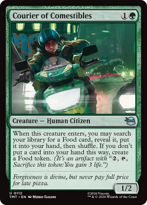 Magic: The Gathering - Courier of Comestibles - Teenage Mutant Ninja Turtles