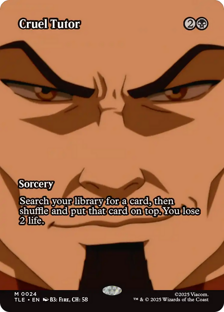 Magic: The Gathering - Cruel Tutor - Avatar: The Last Airbender Eternal