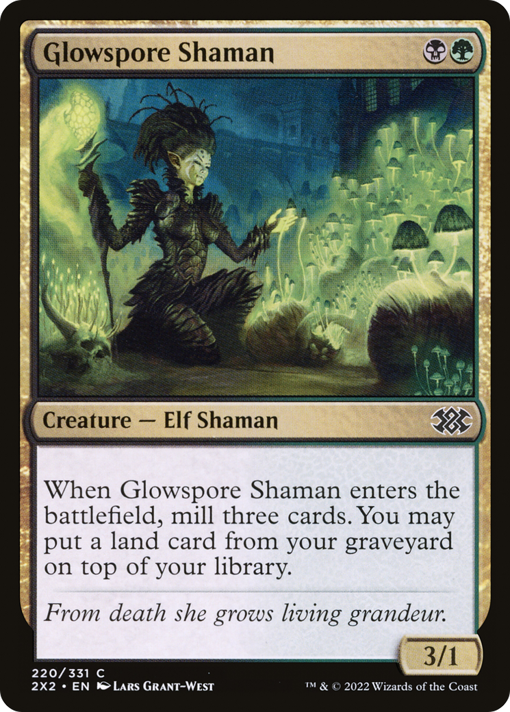 Magic: The Gathering - Glowspore Shaman - Double Masters 2022