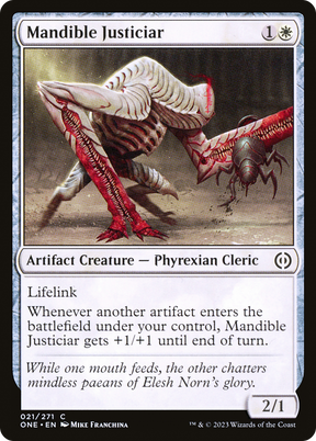 Magic: The Gathering - Mandible Justiciar - Phyrexia: All Will Be One