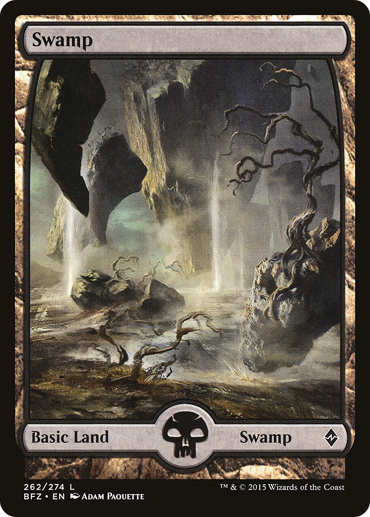Magic: The Gathering - Swamp #262 Foil - Battle for Zendikar