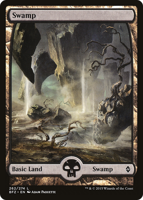 Magic: The Gathering - Swamp #262 Foil - Battle for Zendikar