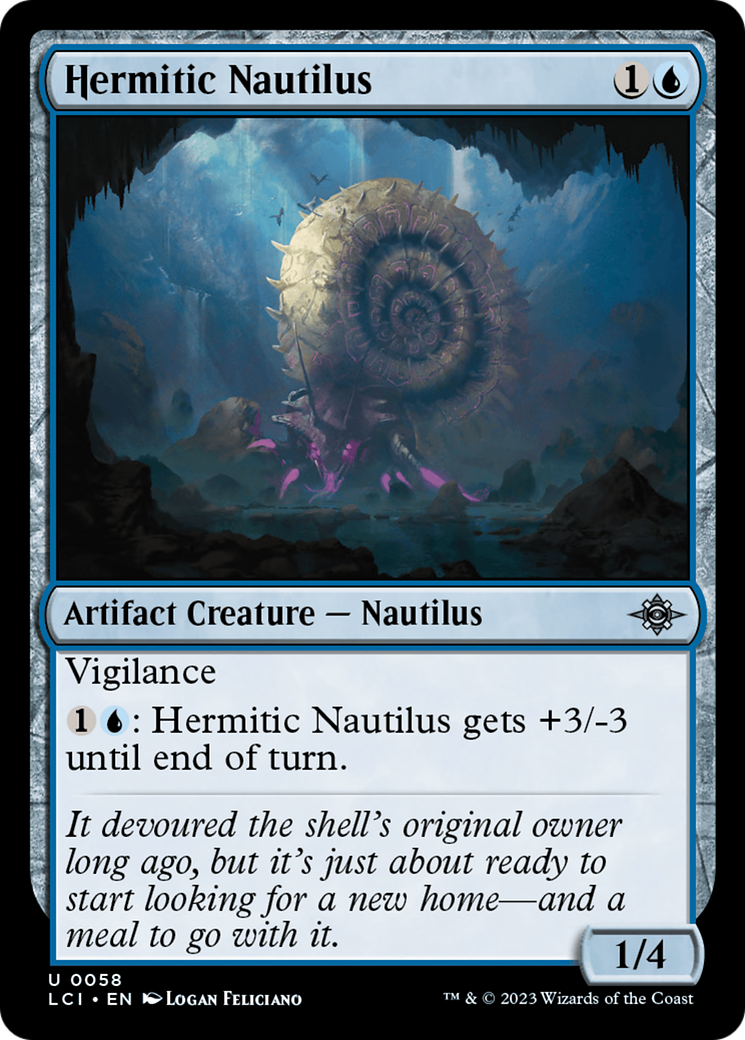 Magic: The Gathering - Hermitic Nautilus Foil - The Lost Caverns of Ixalan