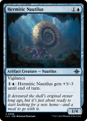 Magic: The Gathering - Hermitic Nautilus Foil - The Lost Caverns of Ixalan