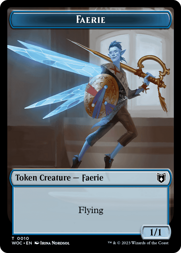 Magic: The Gathering - Faerie Token - Wilds of Eldraine Commander Tokens