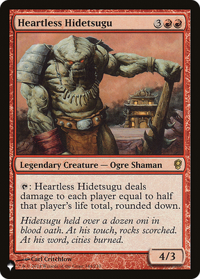 Magic: The Gathering - Heartless Hidetsugu - The List