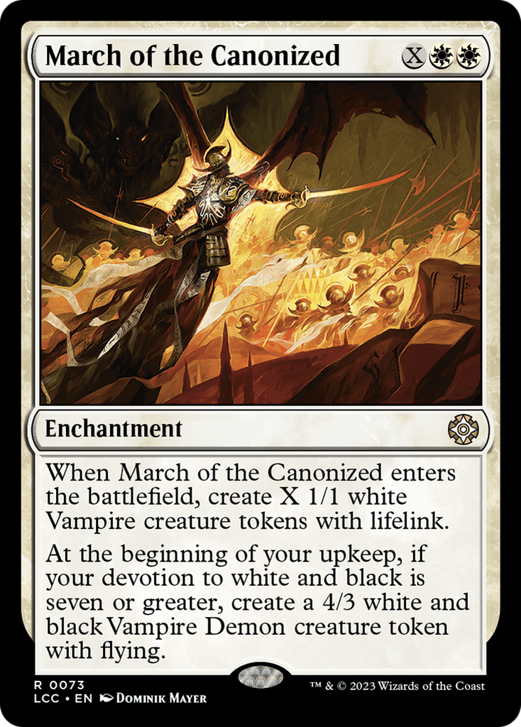 Magic: The Gathering - March of the Canonized - The Lost Caverns of Ixalan Commander