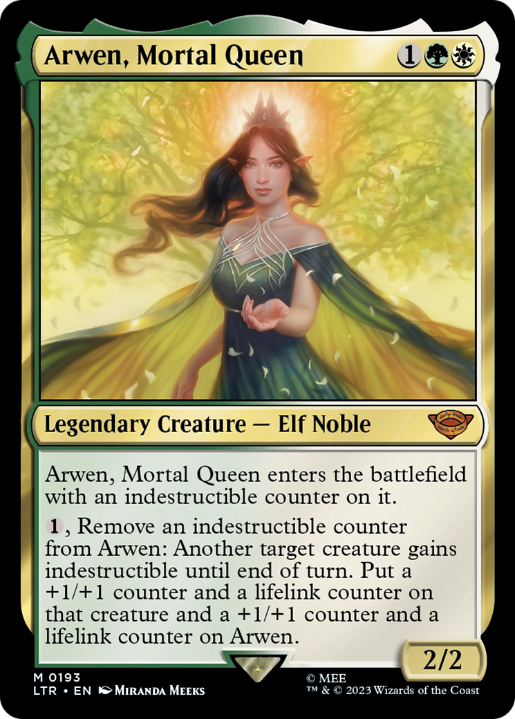 Magic: The Gathering - Arwen, Mortal Queen Foil - The Lord of the Rings: Tales of Middle-earth