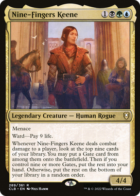 Magic: The Gathering - Nine-Fingers Keene - Commander Legends: Battle for Baldur's Gate