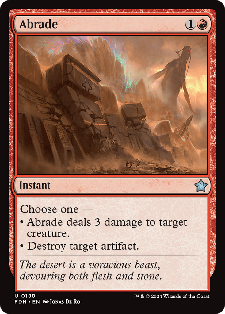 Magic: The Gathering - Abrade - Foundations