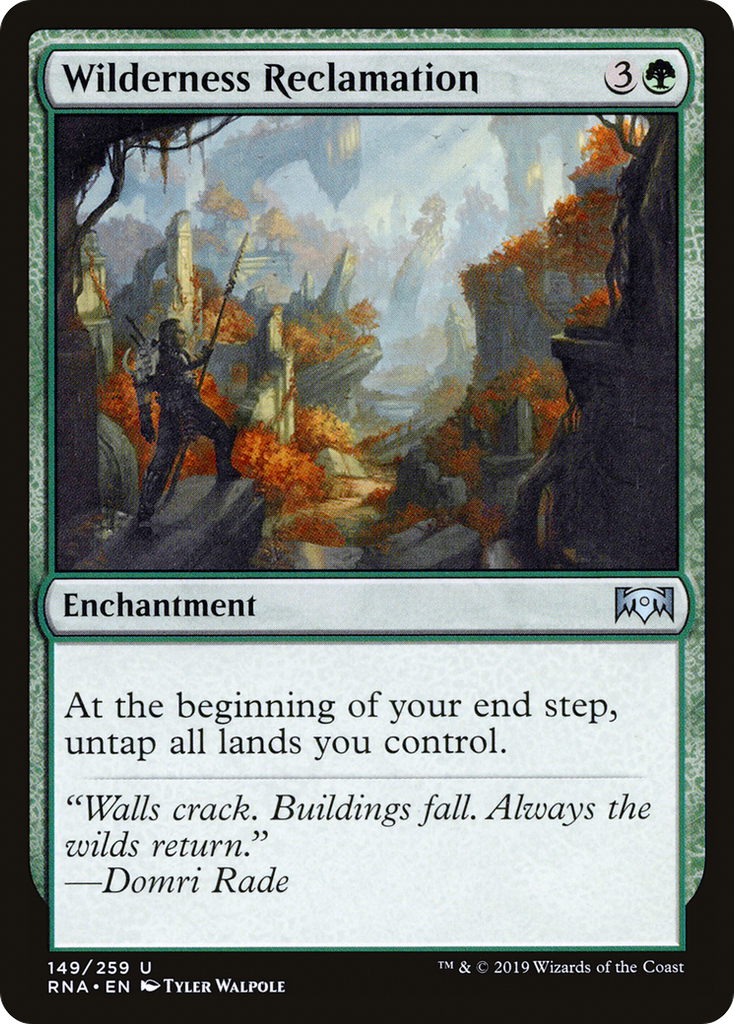 Magic: The Gathering - Wilderness Reclamation Foil - Ravnica Allegiance