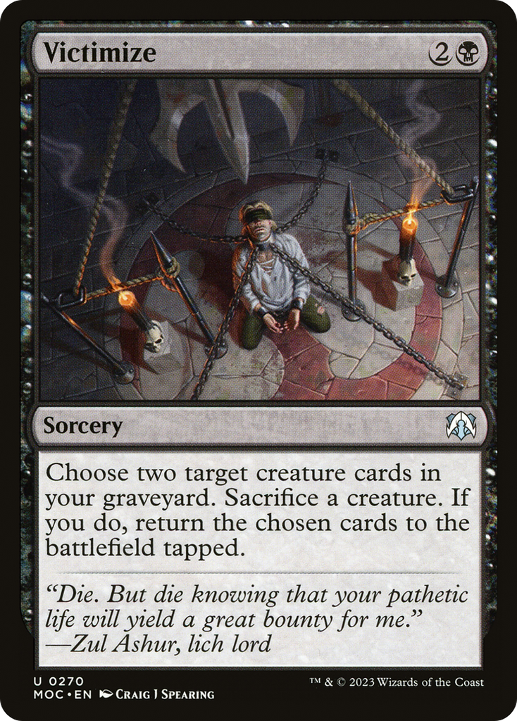 Magic: The Gathering - Victimize - March of the Machine Commander