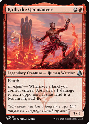 Magic: The Gathering - Koth, the Geomancer - Reality Fracture