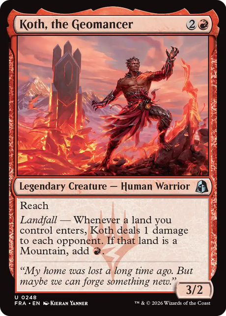 Magic: The Gathering - Koth, the Geomancer - Reality Fracture