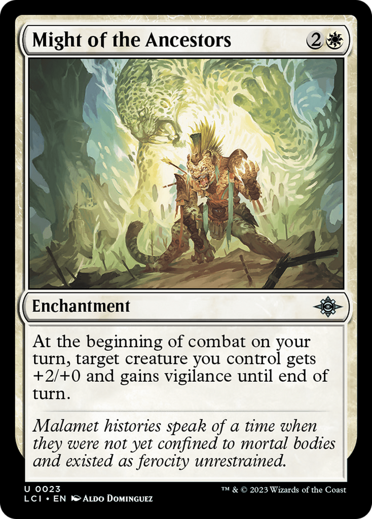 Magic: The Gathering - Might of the Ancestors Foil - The Lost Caverns of Ixalan