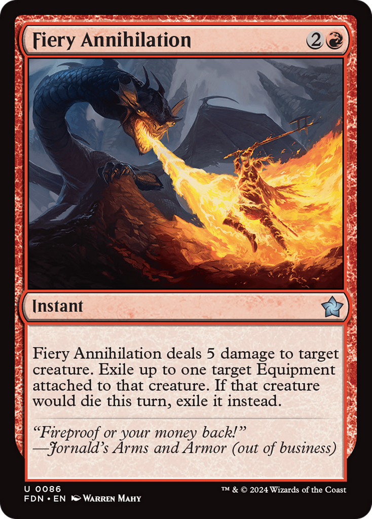 Magic: The Gathering - Fiery Annihilation Foil - Foundations