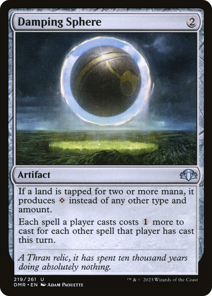 Magic: The Gathering - Damping Sphere Foil - Dominaria Remastered