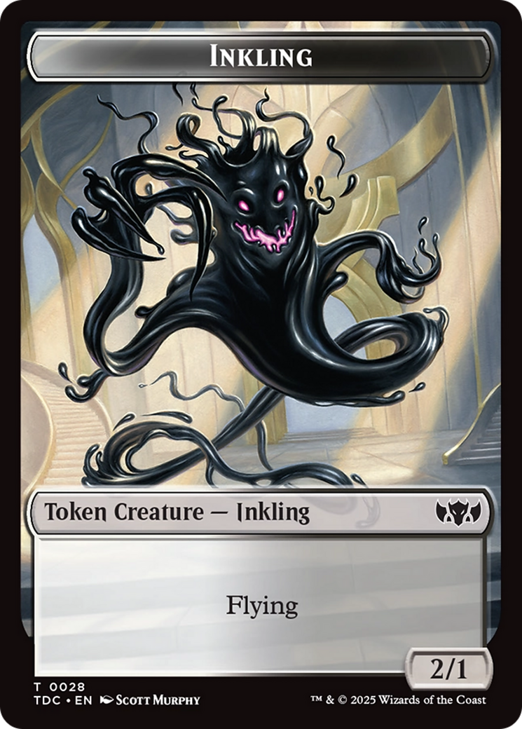 Magic: The Gathering - Inkling Token - Tarkir: Dragonstorm Commander Tokens
