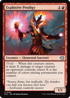 Magic: The Gathering - Explosive Prodigy Foil - Lorwyn Eclipsed