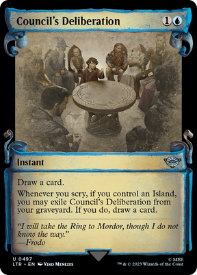 Magic: The Gathering - Council's Deliberation Foil - The Lord of the Rings: Tales of Middle-earth