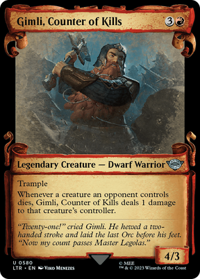 Magic: The Gathering - Gimli, Counter of Kills - The Lord of the Rings: Tales of Middle-earth
