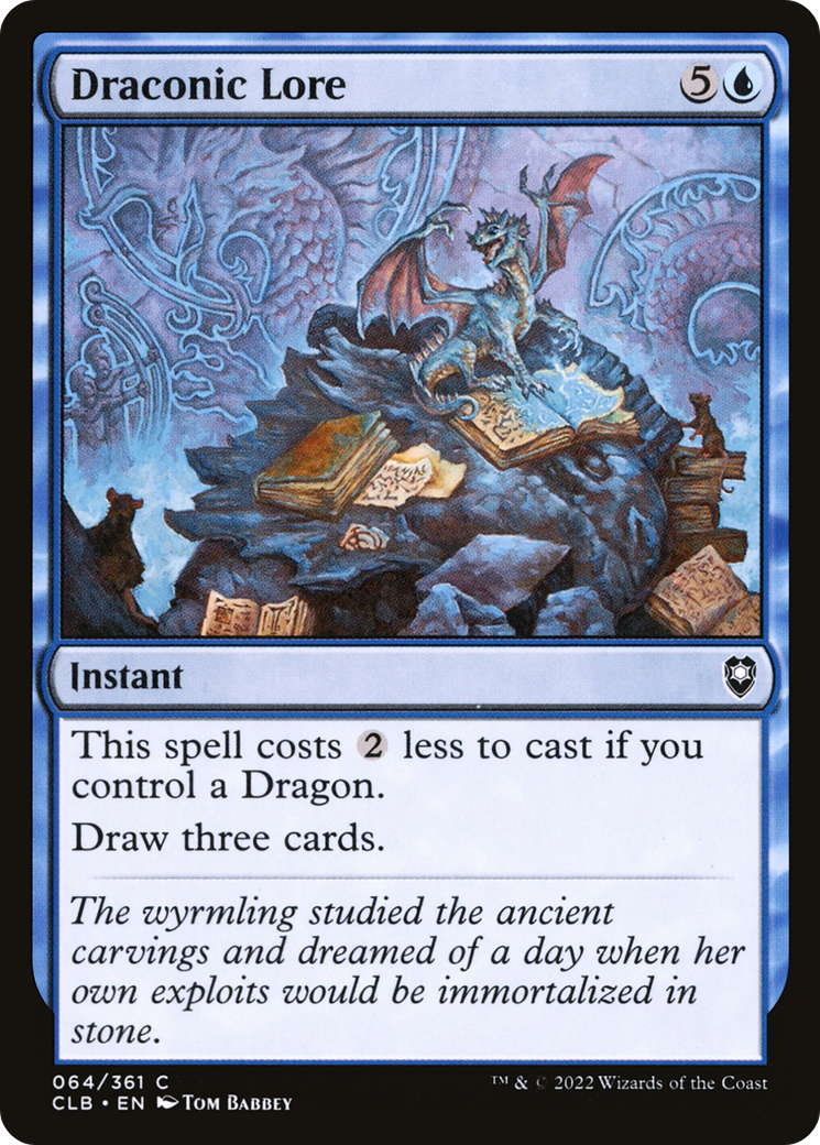 Magic: The Gathering - Draconic Lore - Commander Legends: Battle for Baldur's Gate