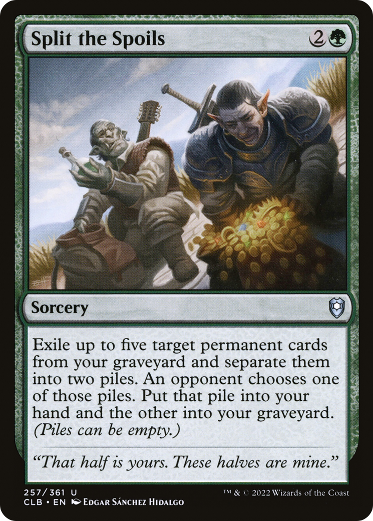 Magic: The Gathering - Split the Spoils - Commander Legends: Battle for Baldur's Gate