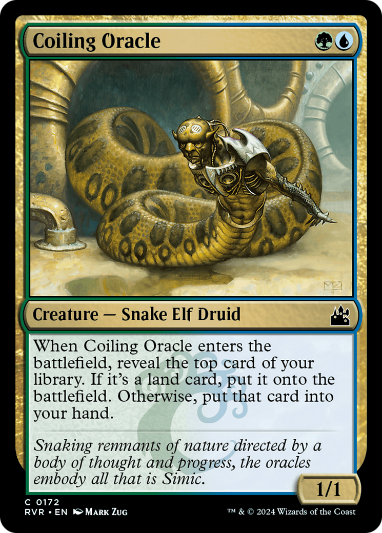 Magic: The Gathering - Coiling Oracle Foil - Ravnica Remastered