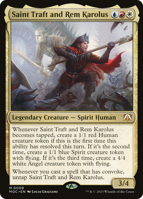 Magic: The Gathering - Saint Traft and Rem Karolus Foil - March of the Machine Commander
